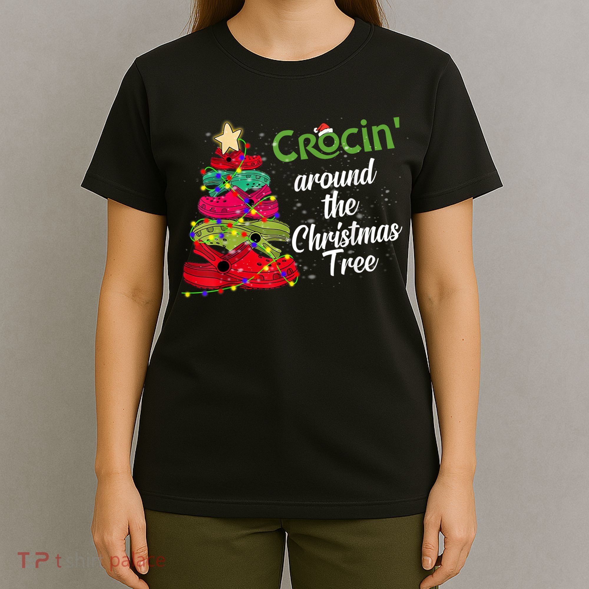 Crocs Christmas Tree Crocin Around The Christmas Tree T-Shirt