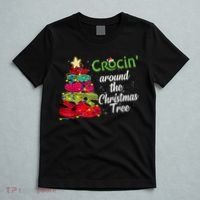 Crocs Christmas Tree Crocin Around The Christmas Tree T-Shirt thumb 5