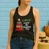 Crocs Christmas Tree Crocin Around The Christmas Tree Women's Tank Top thumb 2