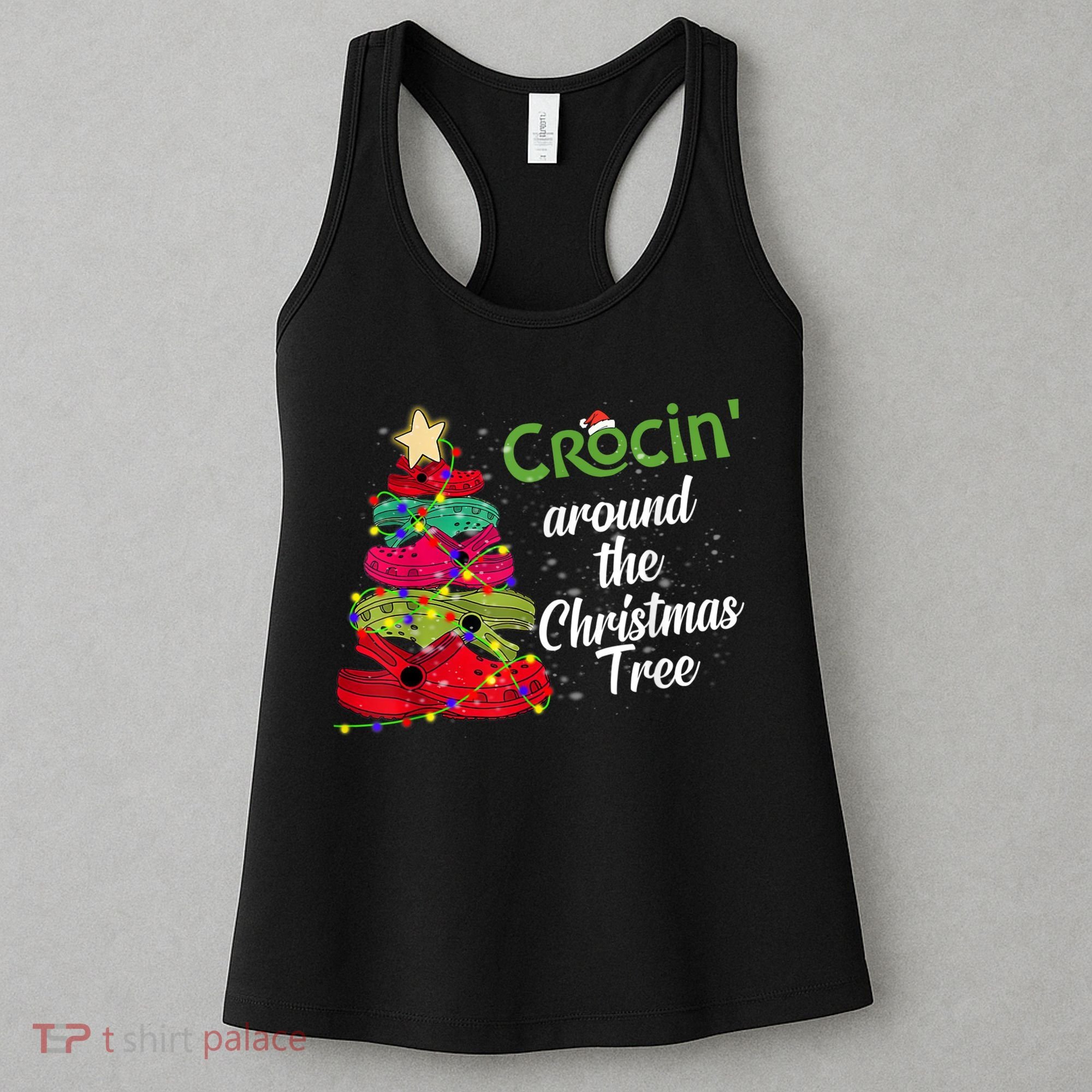 Crocs Christmas Tree Crocin Around The Christmas Tree Women's Tank Top