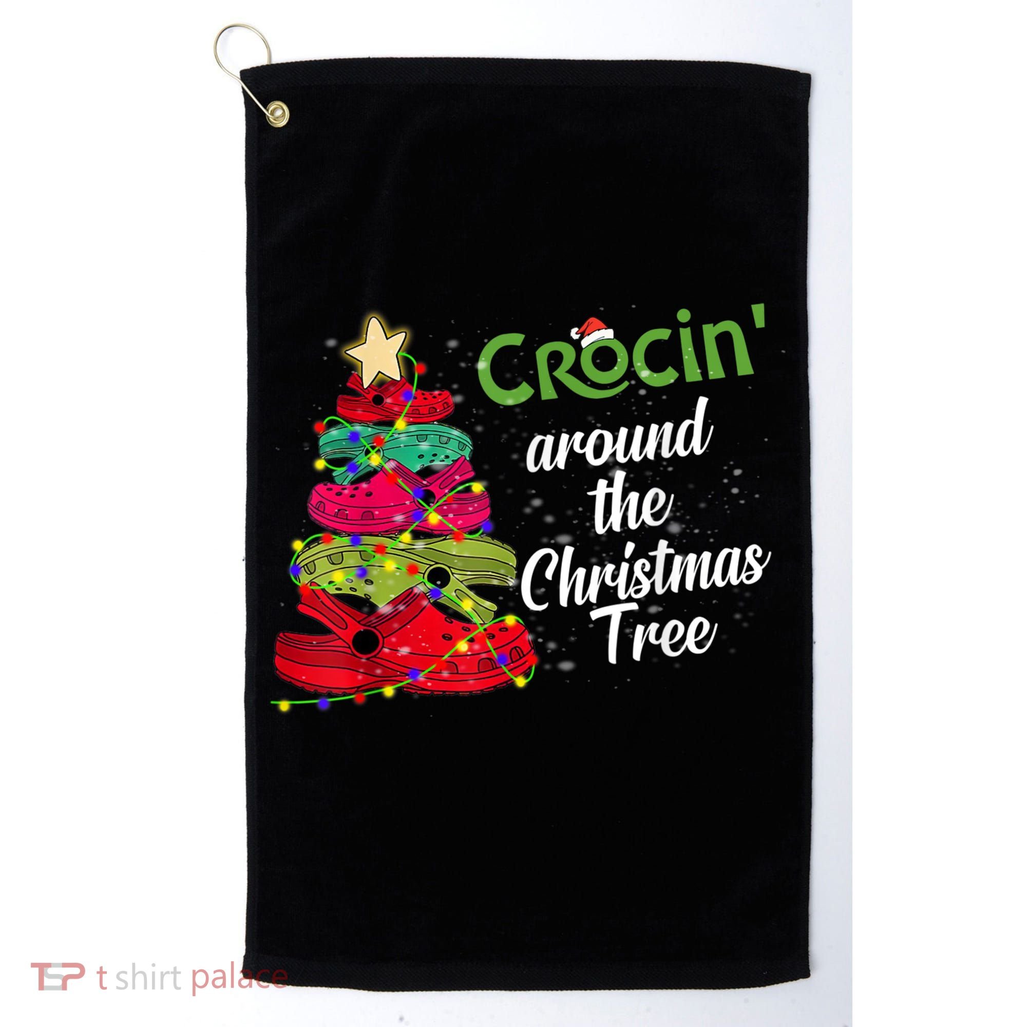 Crocs Christmas Tree Crocin Around The Christmas Tree Golf Towel