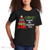 Crocs Christmas Tree Crocin Around The Christmas Tree Kids T-Shirt thumb 2