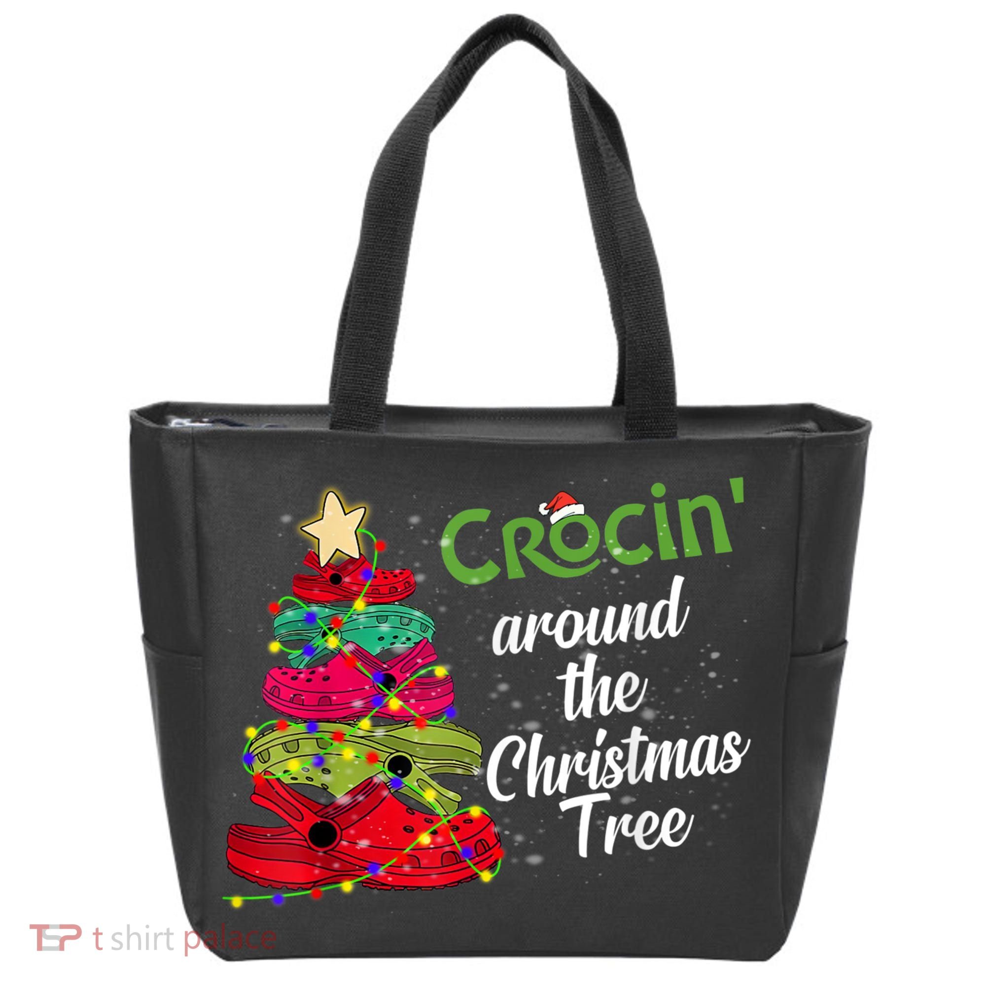 Crocs Christmas Tree Crocin Around The Christmas Tree Tote Bag