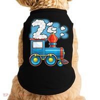 Chugga Chugga Train 2nd Birthday Party Supply Birthday Boy Doggie Tank thumb 0