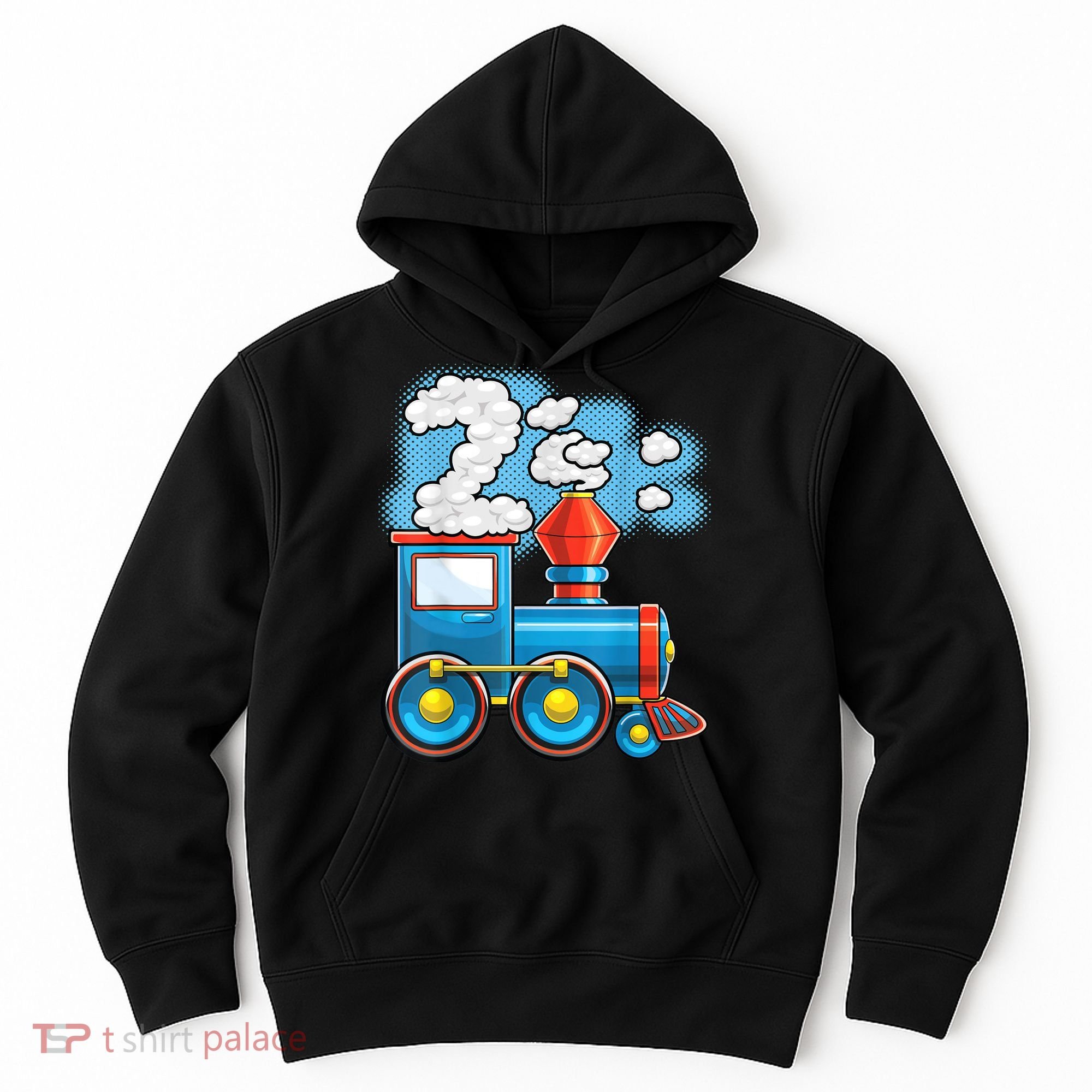 Chugga Chugga Train 2nd Birthday Party Supply Birthday Boy Hoodie
