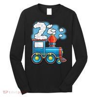 Chugga Chugga Train 2nd Birthday Party Supply Birthday Boy Long Sleeve Shirt thumb 0