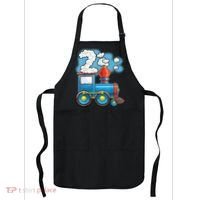 Chugga Chugga Train 2nd Birthday Party Supply Birthday Boy Apron thumb 0