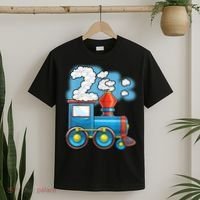 Chugga Chugga Train 2nd Birthday Party Supply Birthday Boy T-Shirt thumb 2
