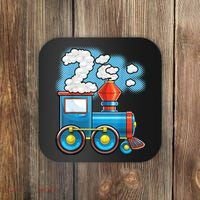 Chugga Chugga Train 2nd Birthday Party Supply Birthday Boy Coaster thumb 0
