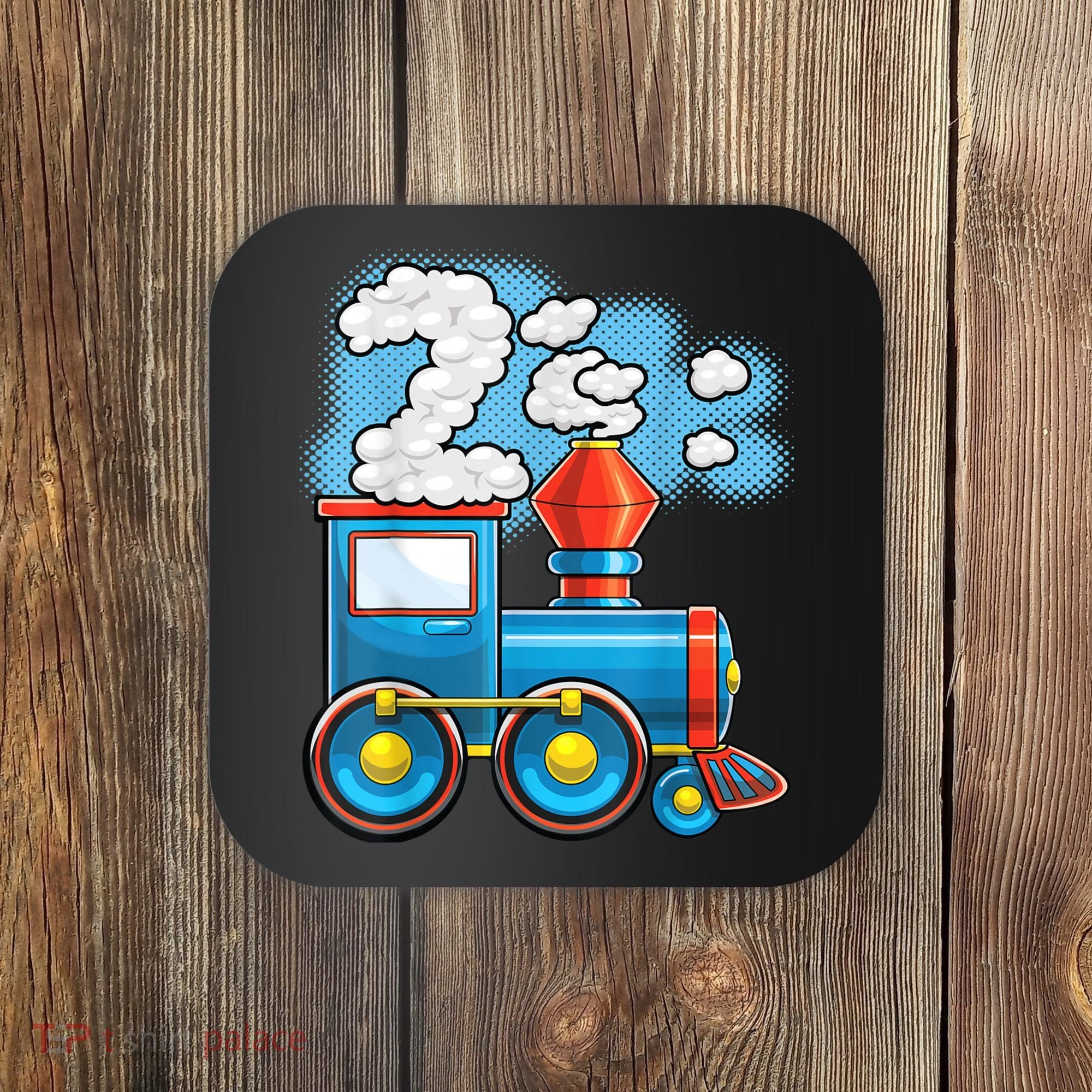 Chugga Chugga Train 2nd Birthday Party Supply Birthday Boy Coaster