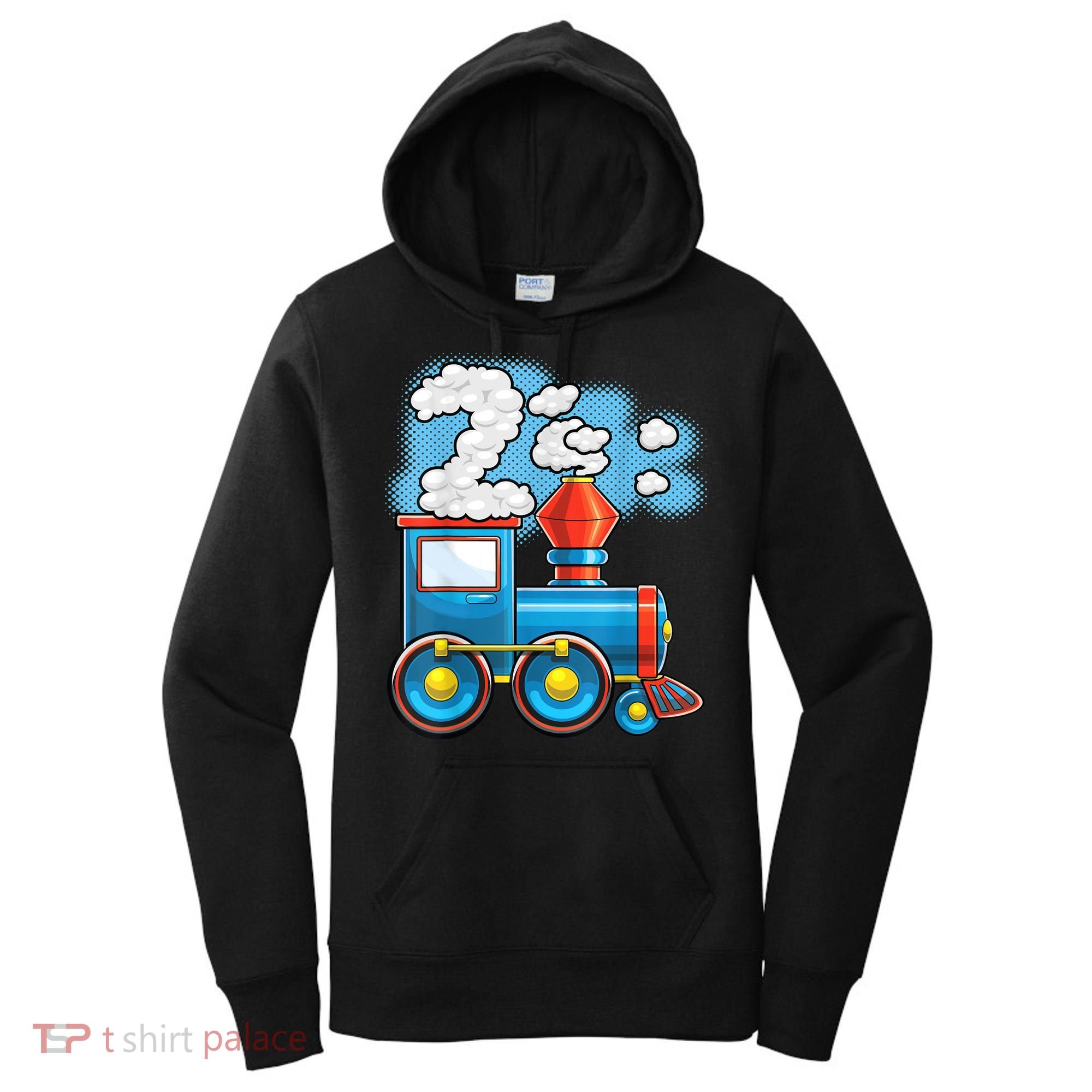 Chugga Chugga Train 2nd Birthday Party Supply Birthday Boy Women's Hoodie