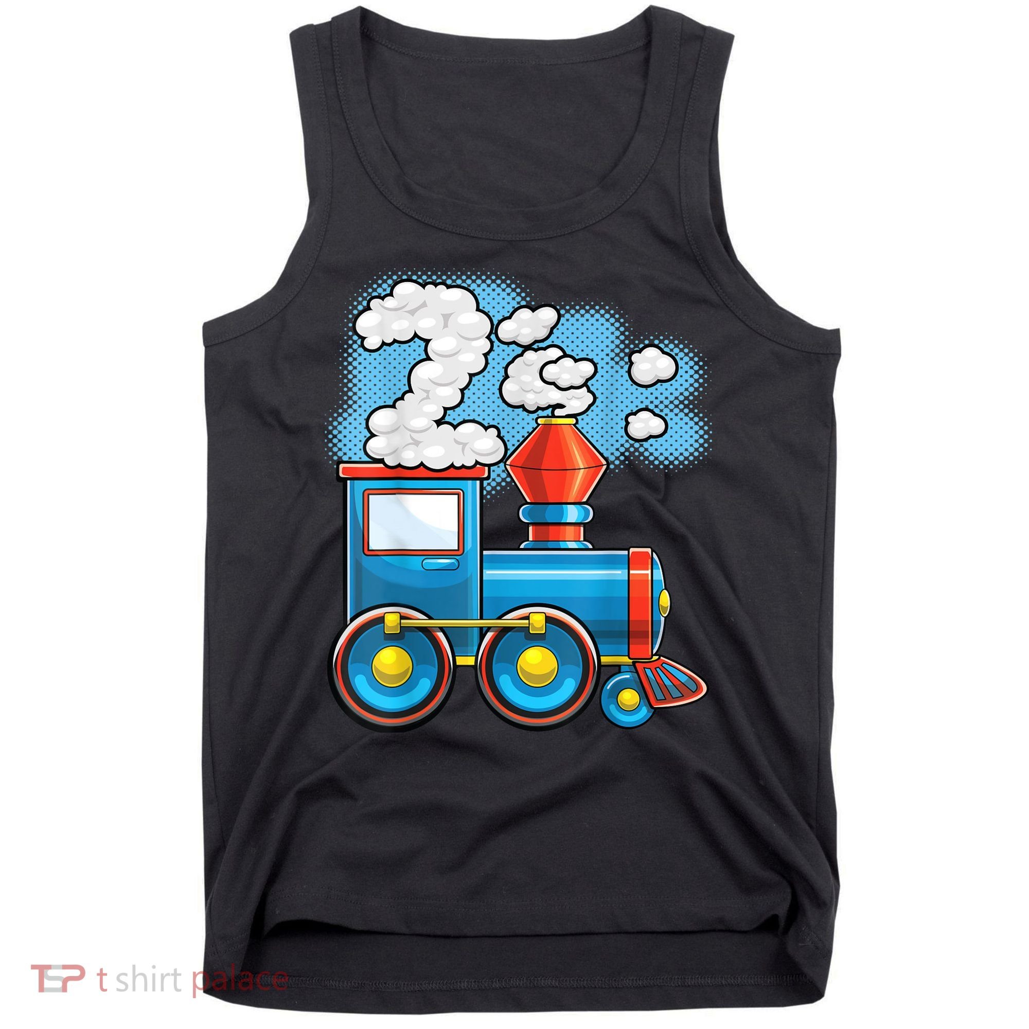 Chugga Chugga Train 2nd Birthday Party Supply Birthday Boy Tank Top