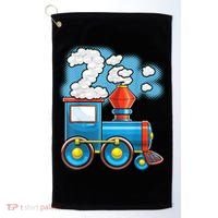 Chugga Chugga Train 2nd Birthday Party Supply Birthday Boy Golf Towel thumb 0
