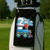Chugga Chugga Train 2nd Birthday Party Supply Birthday Boy Golf Towel thumb 2