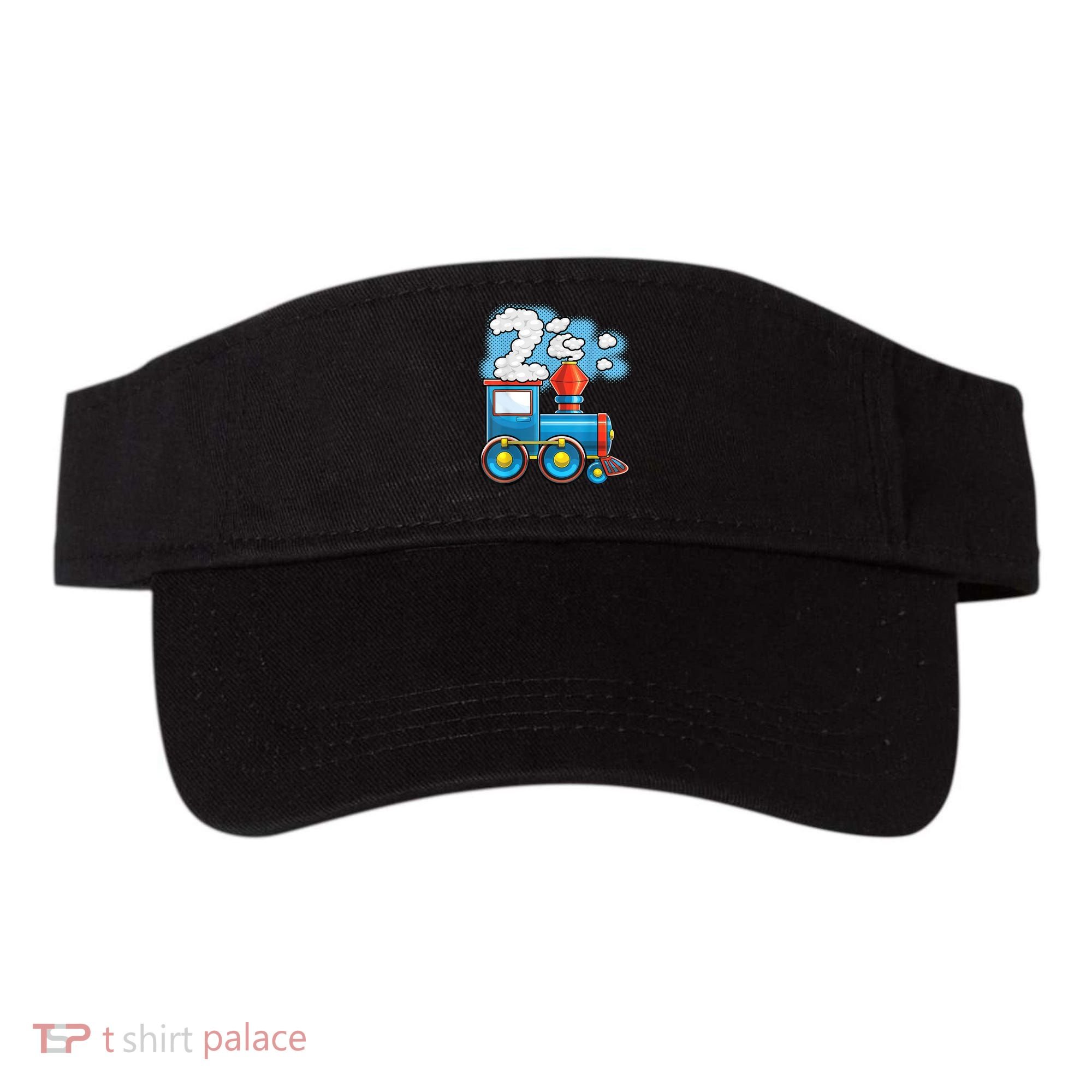 Chugga Chugga Train 2nd Birthday Party Supply Birthday Boy Visor