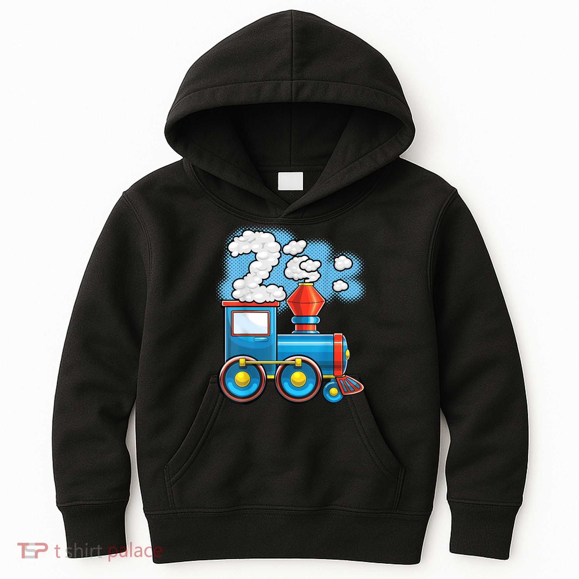 Chugga Chugga Train 2nd Birthday Party Supply Birthday Boy Kids Hoodie