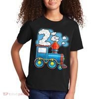 Chugga Chugga Train 2nd Birthday Party Supply Birthday Boy Kids T-Shirt thumb 2