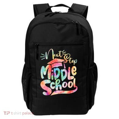 Cute Colorful Tie Dye Next Stop Middle School Backpack