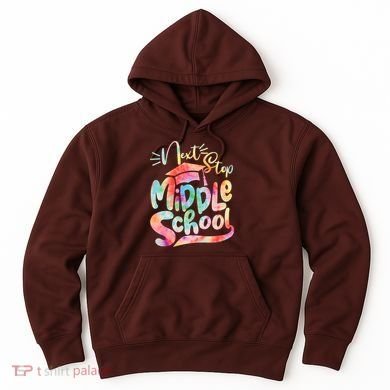 Cute Colorful Tie Dye Next Stop Middle School Hoodie