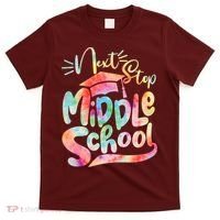 Cute Colorful Tie Dye Next Stop Middle School T-Shirt thumb 0