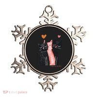 Cute Cat Trio With Hearts Art For Cat Lovers Ornament thumb 0
