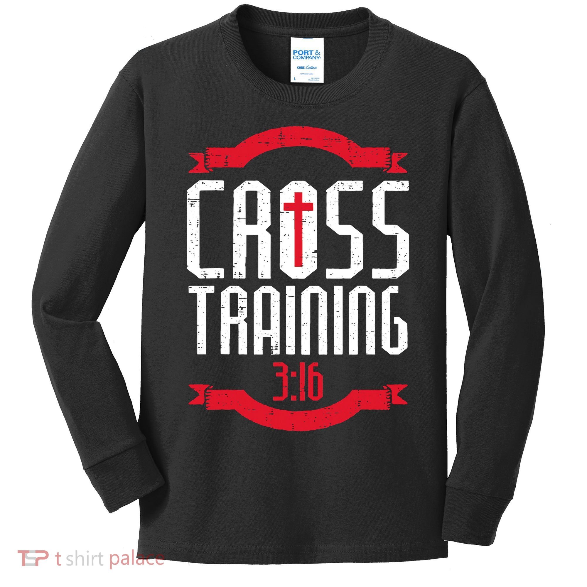 Christian Cross Training 316 Workout Fitness Kids Long Sleeve Shirt