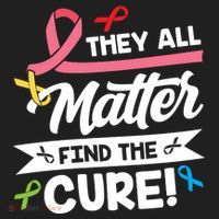 Cancer Cure They All Matter Find The Cure! All Ribbons Hat thumb 2