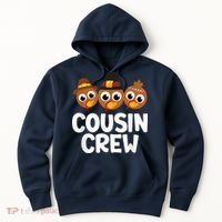 Cousin Crew Turkey Matching Family Thanksgiving Pjs Pajamas Hoodie thumb 0