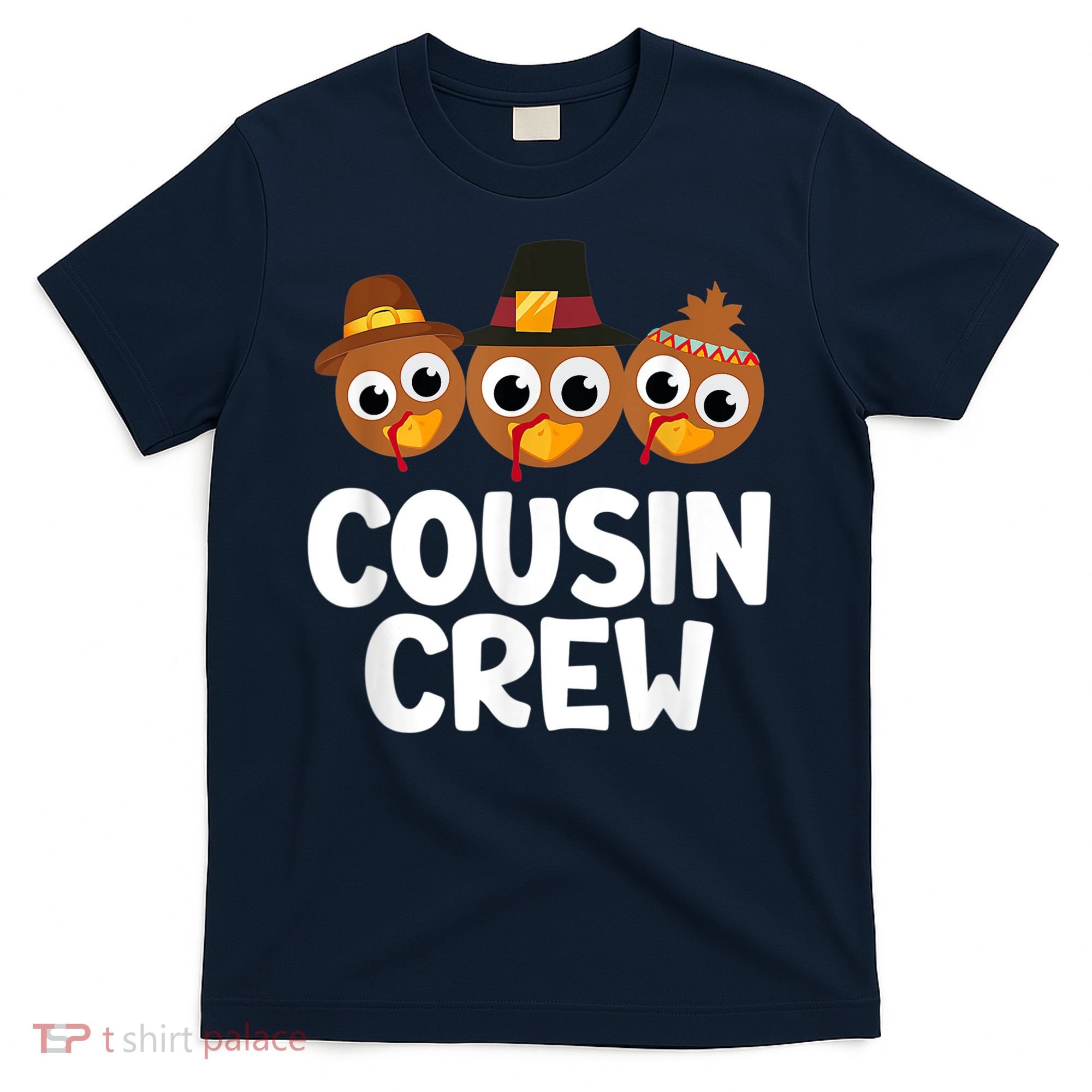 Cousin Crew Turkey Matching Family Thanksgiving Pjs Pajamas T-Shirt
