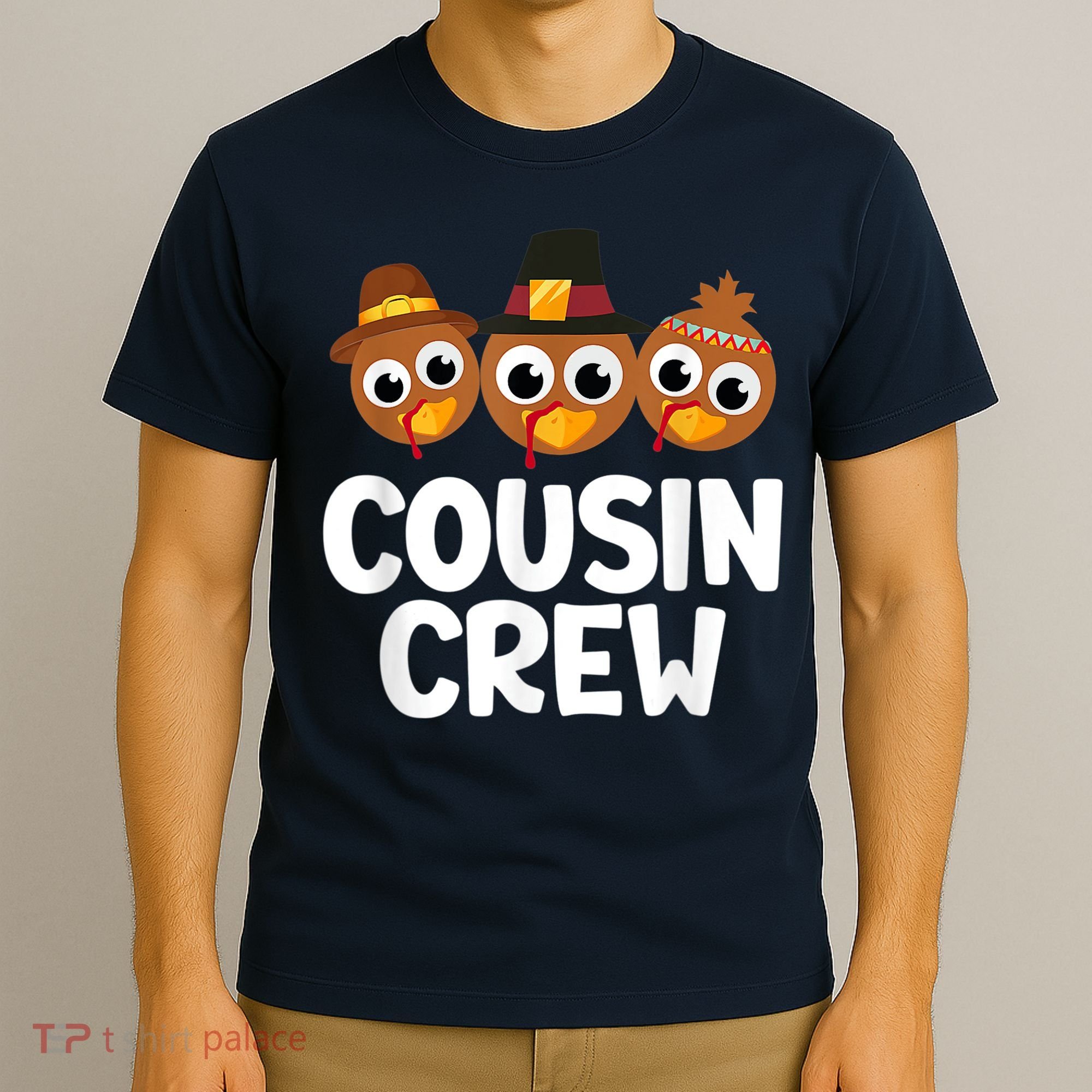 Cousin Crew Turkey Matching Family Thanksgiving Pjs Pajamas T-Shirt