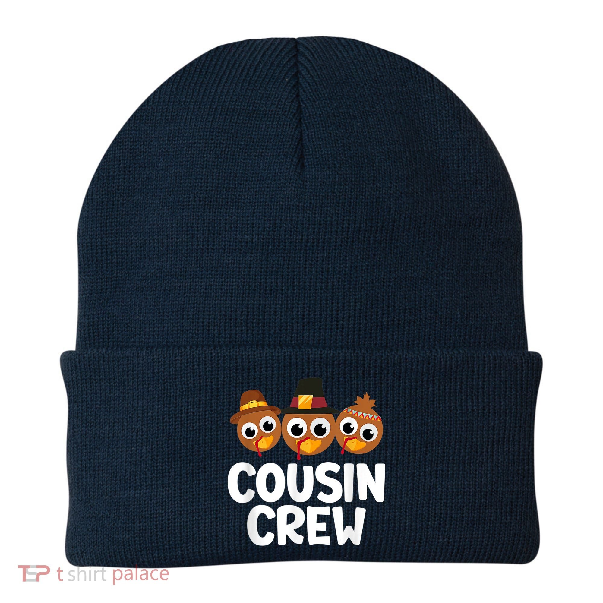 Cousin Crew Turkey Matching Family Thanksgiving Pjs Pajamas Beanie