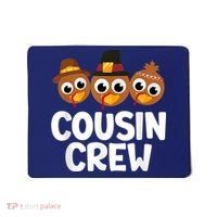 Cousin Crew Turkey Matching Family Thanksgiving Pjs Pajamas Mousepad thumb 0