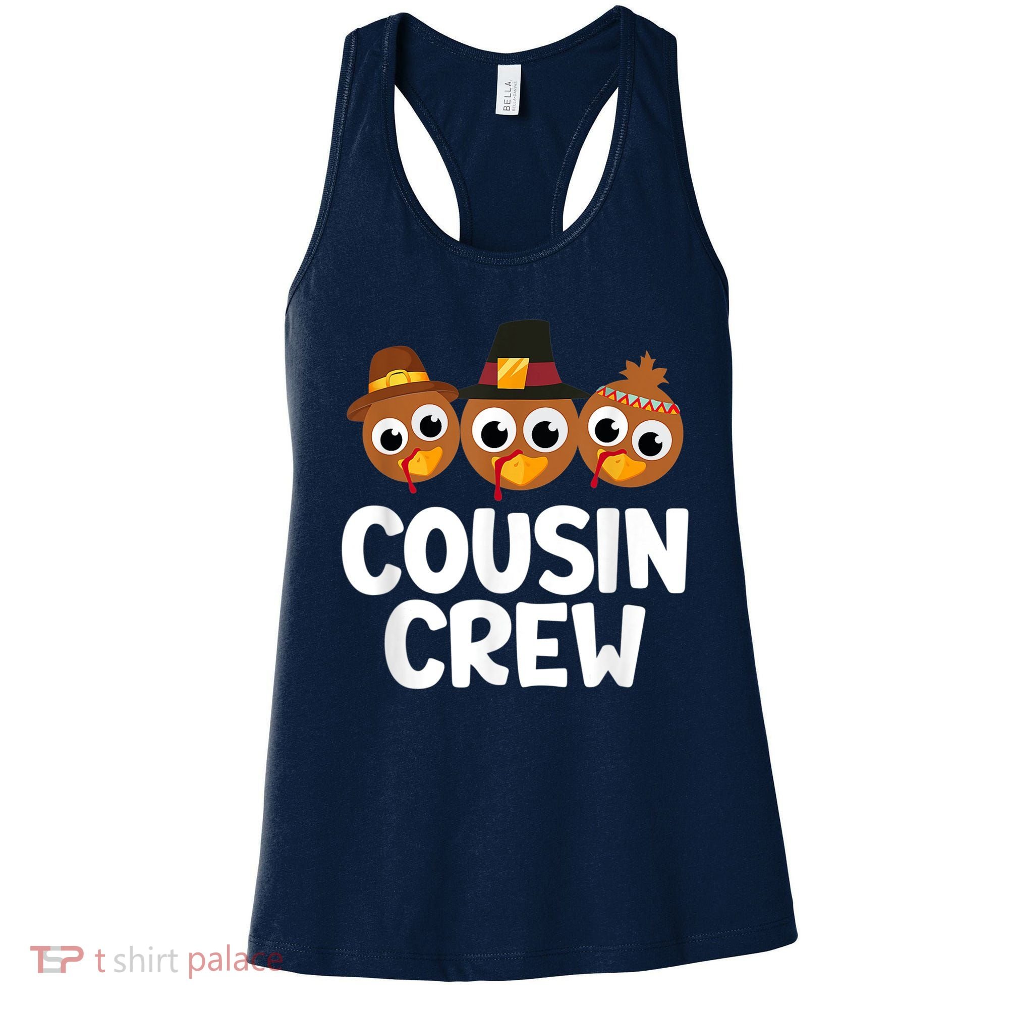 Cousin Crew Turkey Matching Family Thanksgiving Pjs Pajamas Women's Tank Top
