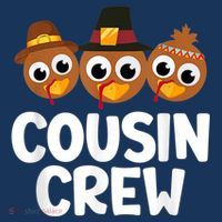 Cousin Crew Turkey Matching Family Thanksgiving Pjs Pajamas Kids Sweatshirt thumb 2