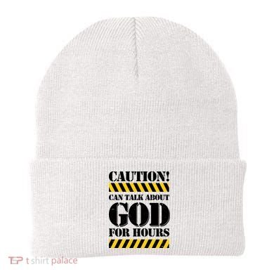 Caution! Can Talk About God For Hours Beanie
