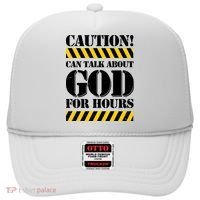 Caution! Can Talk About God For Hours Hat thumb 0
