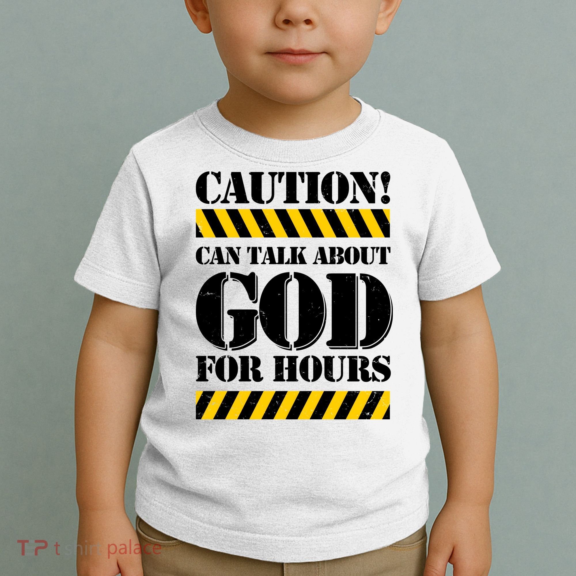 Caution! Can Talk About God For Hours Toddler T-Shirt