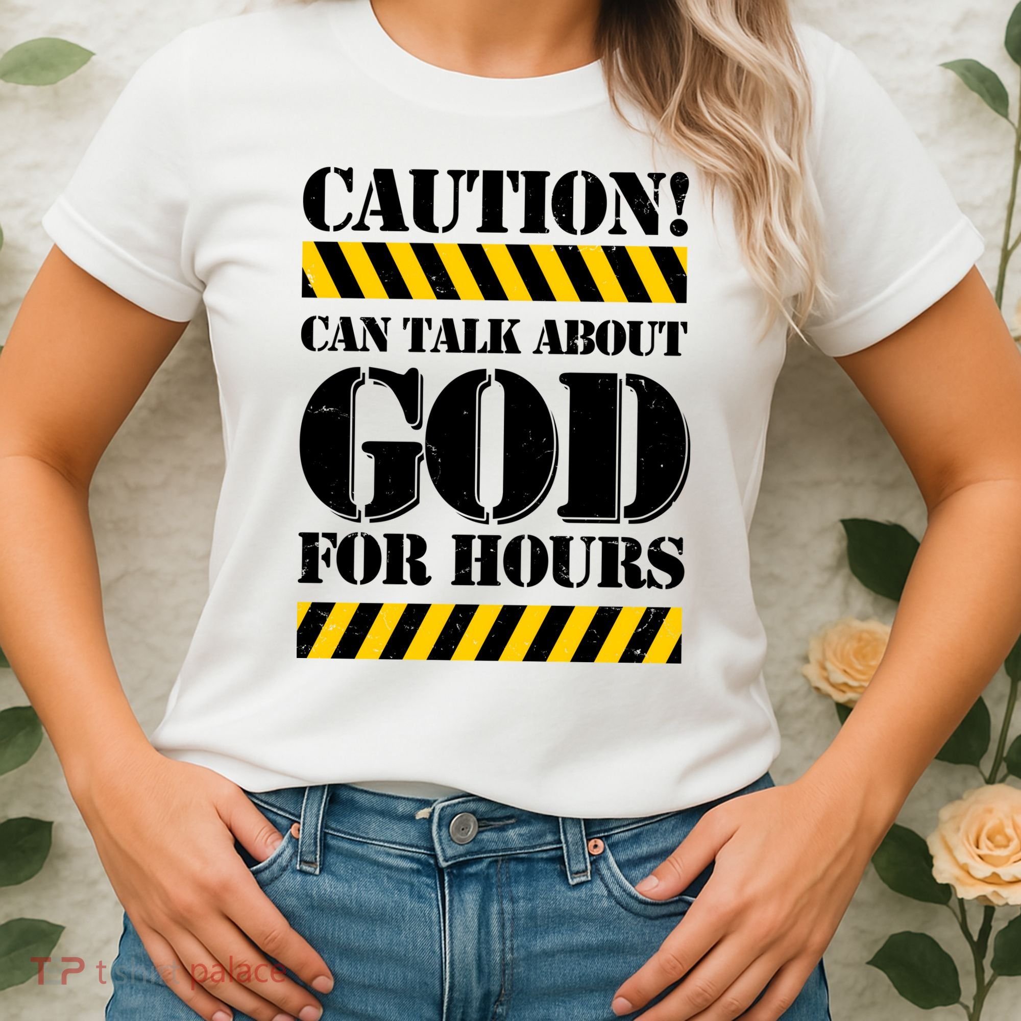 Caution! Can Talk About God For Hours Women's T-Shirt