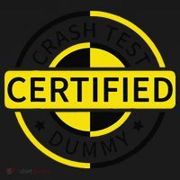 Certified Crash Test Dummy Funny Injury For Injured Friend Backpack thumb 2
