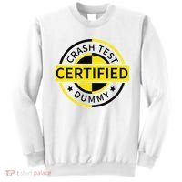 Certified Crash Test Dummy Funny Injury For Injured Friend Sweatshirt thumb 0