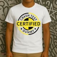 Certified Crash Test Dummy Funny Injury For Injured Friend T-Shirt thumb 3