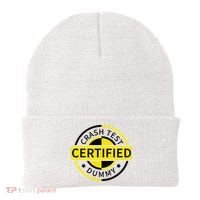 Certified Crash Test Dummy Funny Injury For Injured Friend Beanie thumb 0