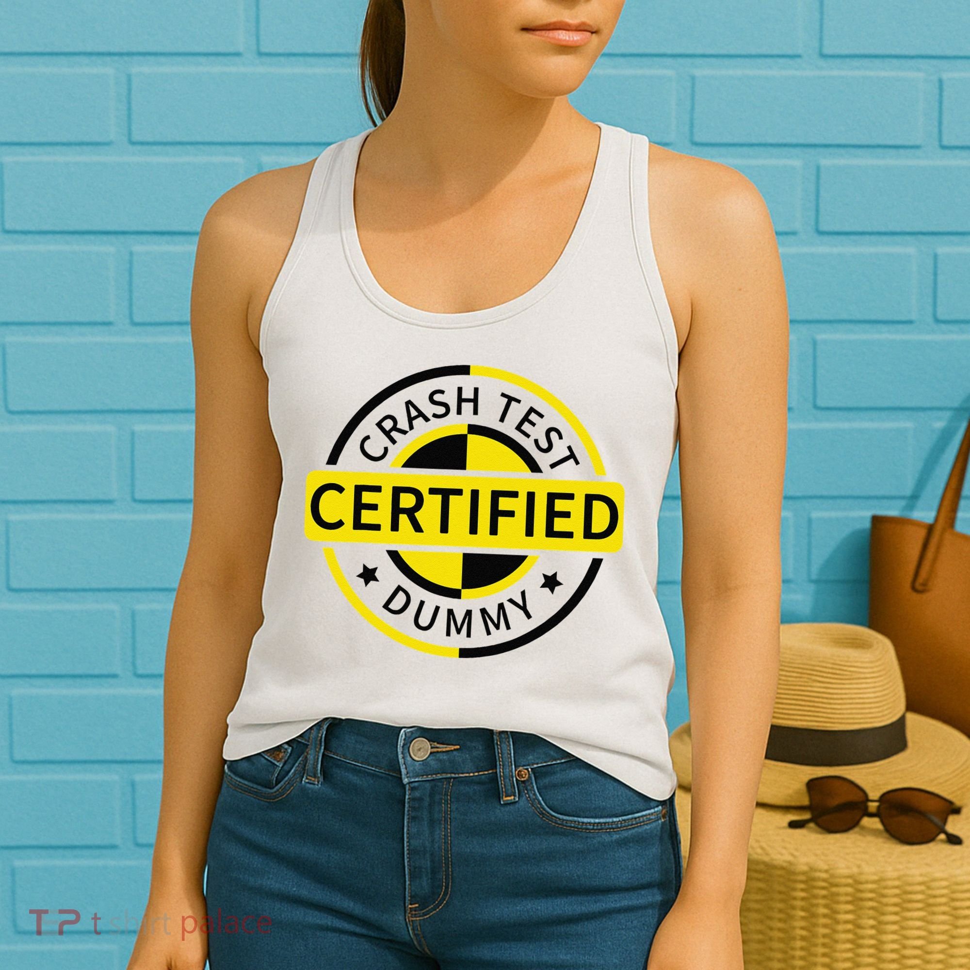 Certified Crash Test Dummy Funny Injury For Injured Friend Women's Tank Top