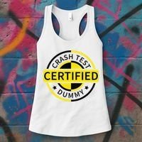 Certified Crash Test Dummy Funny Injury For Injured Friend Women's Tank Top thumb 3