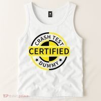 Certified Crash Test Dummy Funny Injury For Injured Friend Tank Top thumb 2