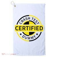 Certified Crash Test Dummy Funny Injury For Injured Friend Golf Towel thumb 0