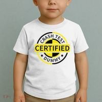 Certified Crash Test Dummy Funny Injury For Injured Friend Toddler T-Shirt thumb 2