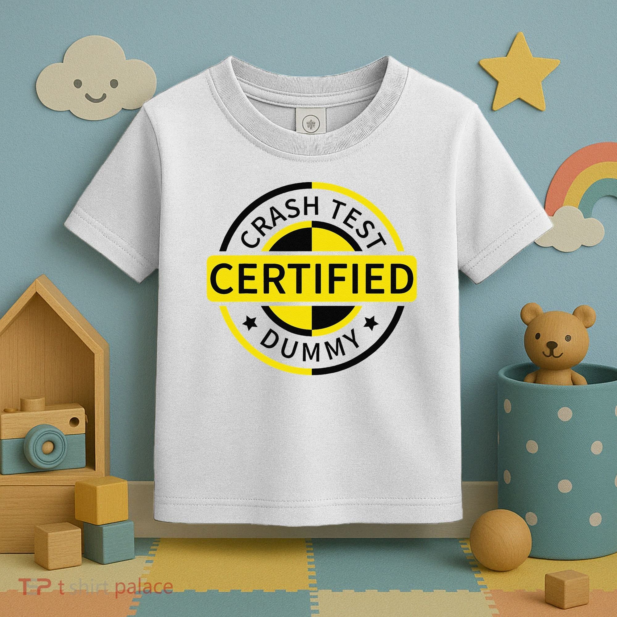 Certified Crash Test Dummy Funny Injury For Injured Friend Toddler T-Shirt