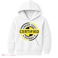 Certified Crash Test Dummy Funny Injury For Injured Friend Kids Hoodie thumb 0
