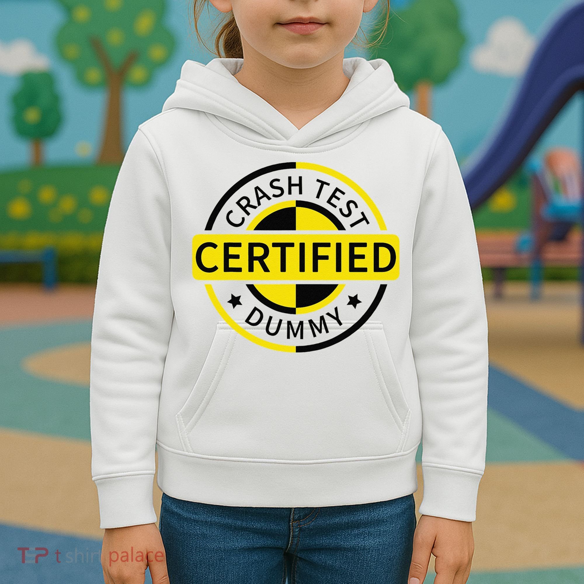 Certified Crash Test Dummy Funny Injury For Injured Friend Kids Hoodie